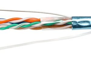 Кабель витая пара F/UTP 5e кат. 4 пары Cabeus FTP-4P-Cat.5e-SOLID-LSLTx-GN