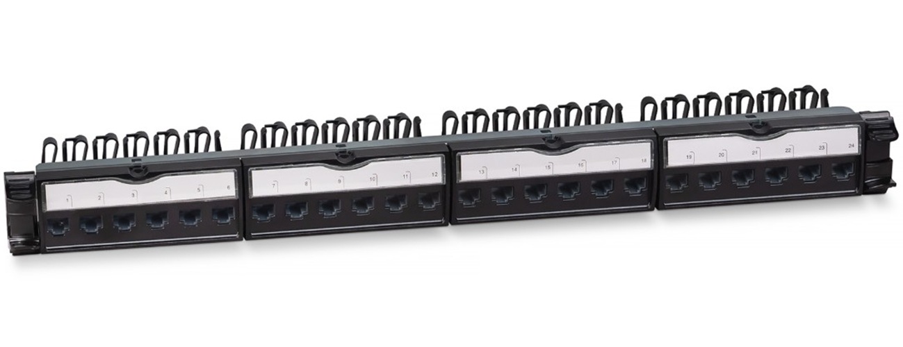 Патч-панель Cabeus PL-24-KJ-RJ45-Cat.6-SH-180T