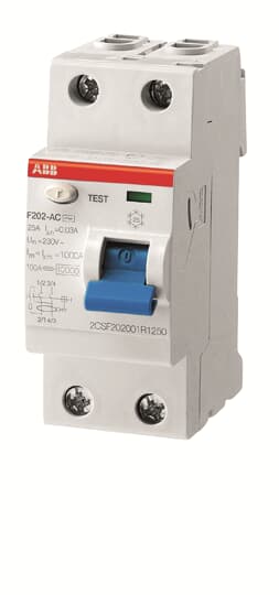 Выключатель дифференциального тока (ВДТ, УЗО) ABB 2CSF202001R0160