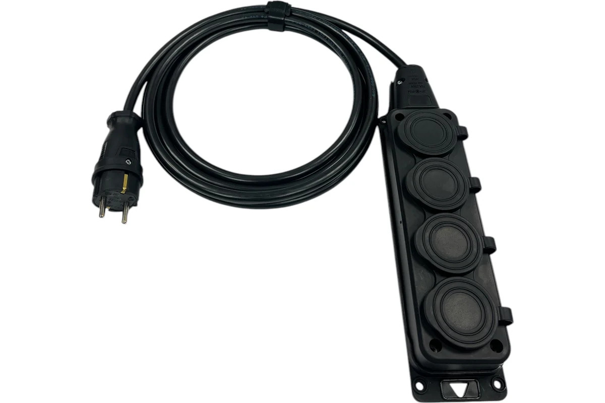 Удлинитель силовой iTOK i-CONNECT-COLOR-SU-KG-215-4-54-15-BLACK