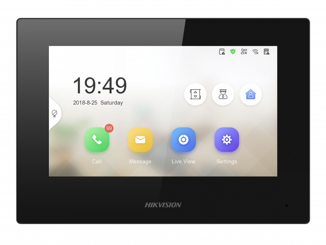 Видеодомофон HIKVISION DS-KH6320-LE1/Black(B)