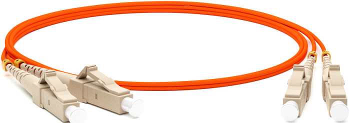 Патч-корд волоконно-оптический Hyperline FC-D2-50-LC/PR-LC/PR-H-10M-LSZH-OR