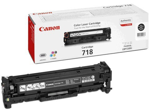 Тонер-картридж Canon 718BK Черный
