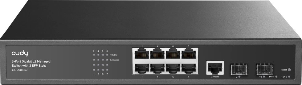 Коммутатор управляемый Cudy GS2008S2