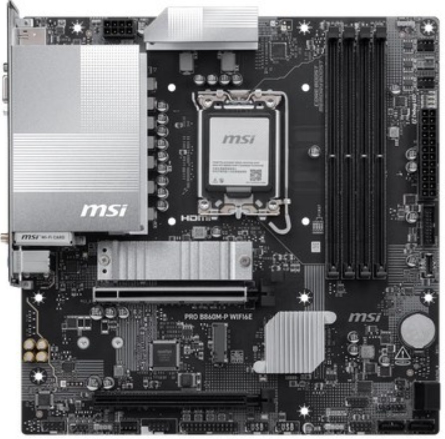 Материнская плата MSI PRO B860M-P WIFI6E, LGA1851, Intel B860, mATX