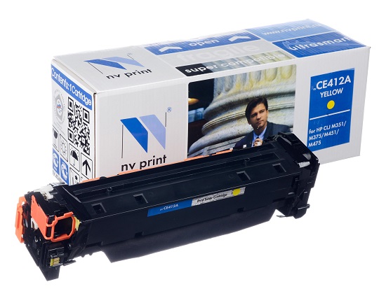Тонер-картридж NVP NV-CE412AY Желтый