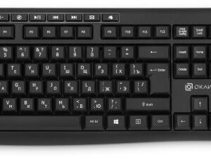 Механическая клавиатура Oklick K225W черный, Радиоканал, Черный [Oklick 1875232]