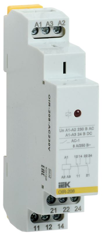 Реле промежуточное IEK OIR-208-AC230V