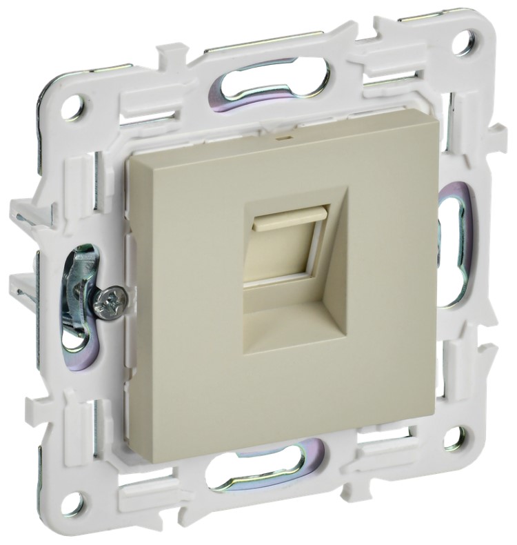 Розетка компьютерная IEK SK-K10-2-K10