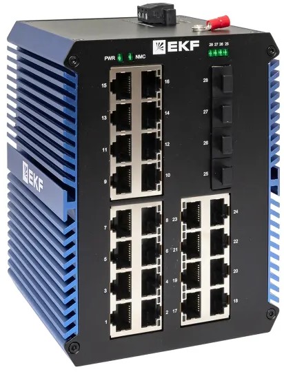 Коммутатор промышленный неуправляемый EKF TSX-U-4GX/SFP-24GTP
