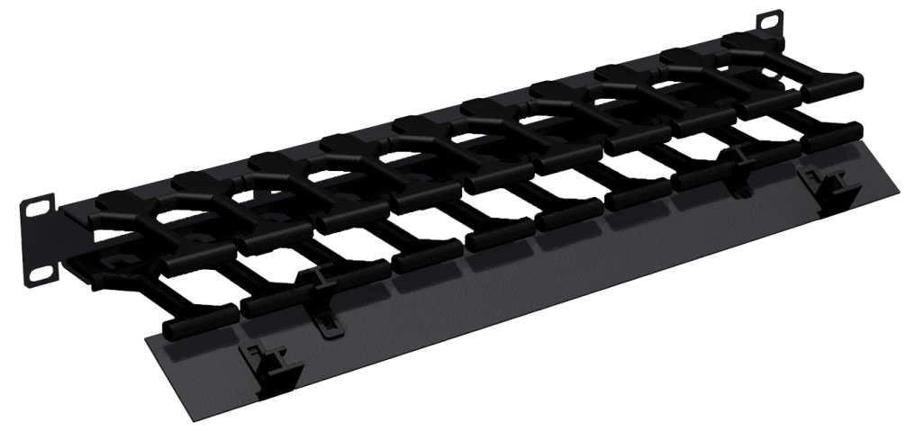 Кабельный организатор NikoMax NMC-OP100CF-1U-BK