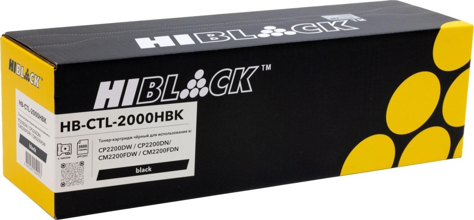 Тонер-картридж Hi-Black HB-CTL-2000HBK Черный