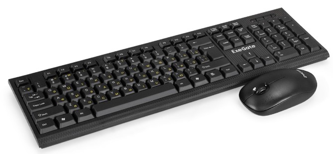 Клавиатура и мышь Wireless Exegate Professional Standard Combo MK200