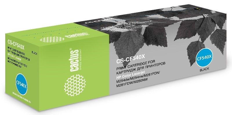 Тонер-картридж Cactus CS-CF540X Черный