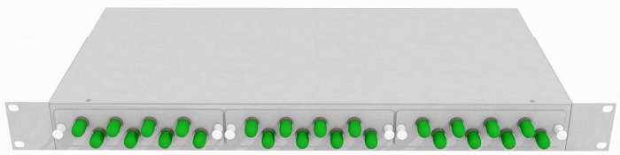 Кросс оптический стоечный TopLAN КРС-Top-1U-24ST/A-OS2-GY