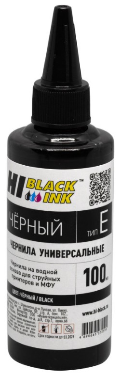 Тонер-картридж Hi-Black HB-EPS-Bk-100ML Черный