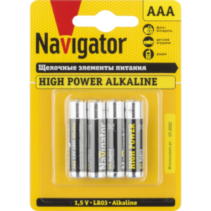 Батарейка Navigator NBT-NE-LR03-BP4