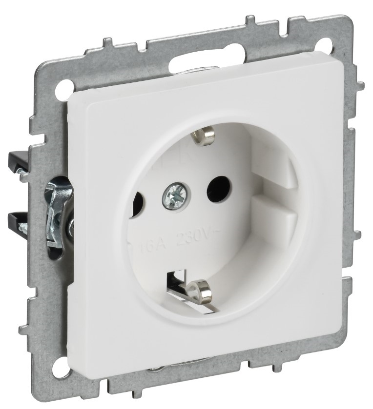 Розетка с заземлением IEK BR-R14-16-K91