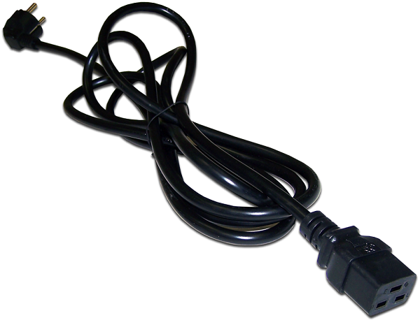 Кабель питания Lanmaster LAN-PP19/SH-3.0-BK