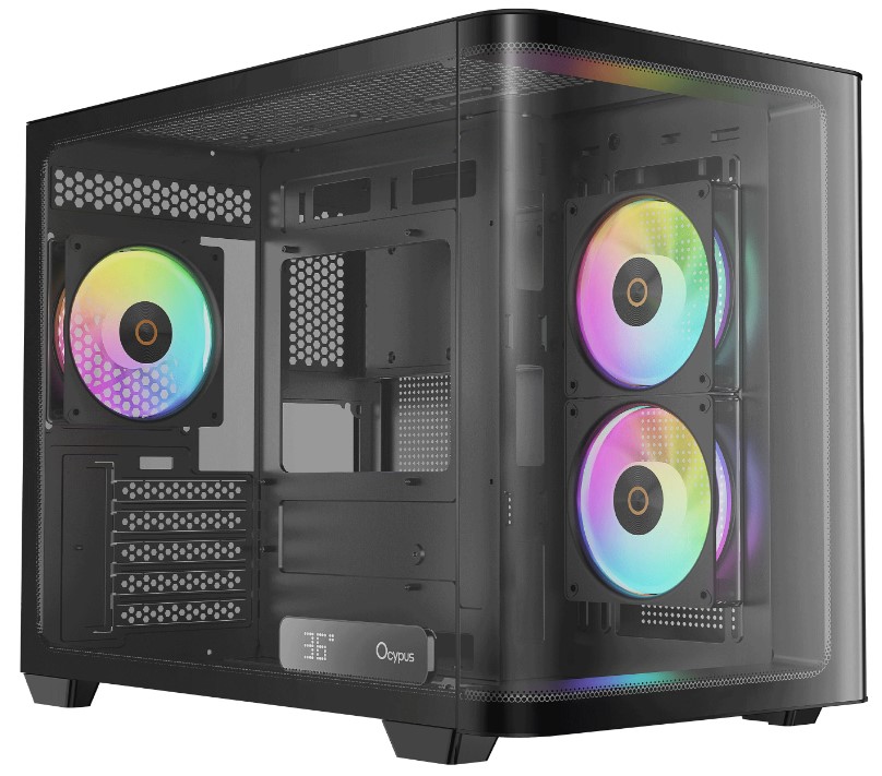 Корпус mATX Ocypus Iota C50 BK Curve ARGB Digital
