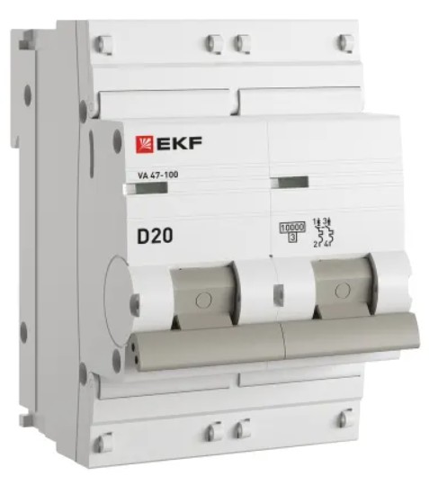 Автоматический выключатель EKF mcb47100-2-20D-pro