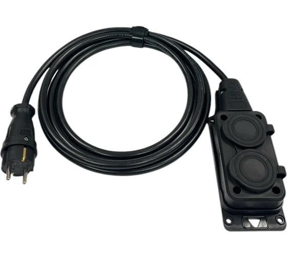 Удлинитель силовой iTOK i-CONNECT-COLOR-SU-KG-315-2-54-7-BLACK