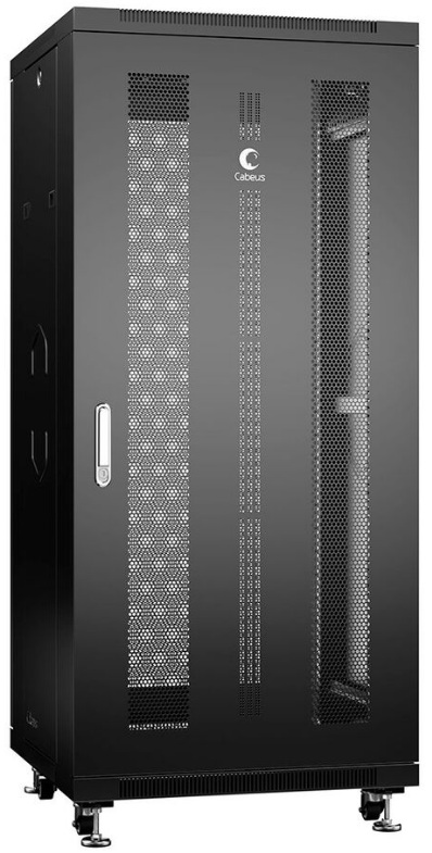 Шкаф напольный 19", 32U Cabeus ND-05C-32U60/80-BK
