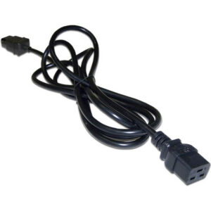 Кабель питания C19 - C14, 1м, Lanmaster LAN-PP19/14-1.0-BK