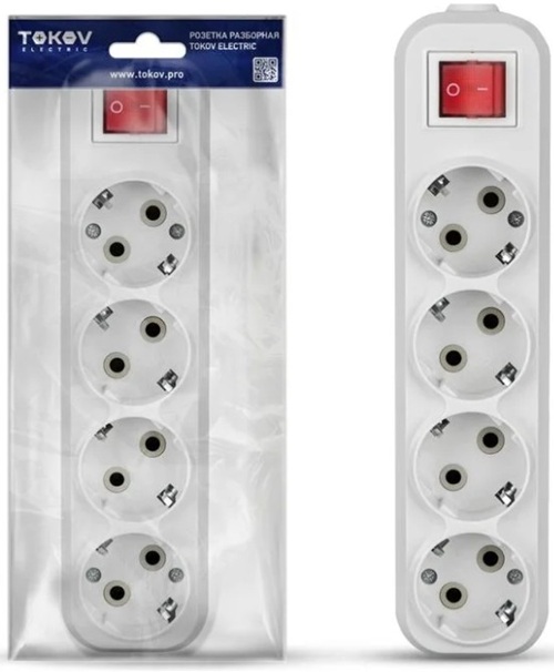 Колодка удлинителя TOKOV ELECTRIC TKE-C01-KU4