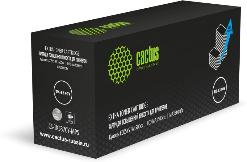 Тонер-картридж Cactus CS-TK5370Y-MPS Желтый