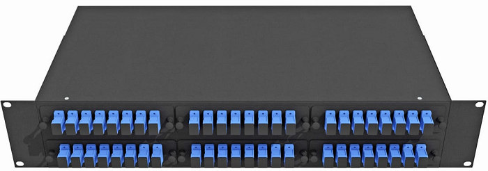 Кросс оптический стоечный TopLAN КРС-Top-2U-48SC/U-OS2-BK