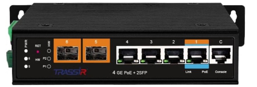 Коммутатор управляемый TRASSIR TR-NS27062S-250-4POE