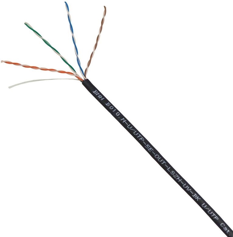Кабель витая пара U/UTP 5 кат. 4 пары GENERICA BC1-C5E04-128-305-G