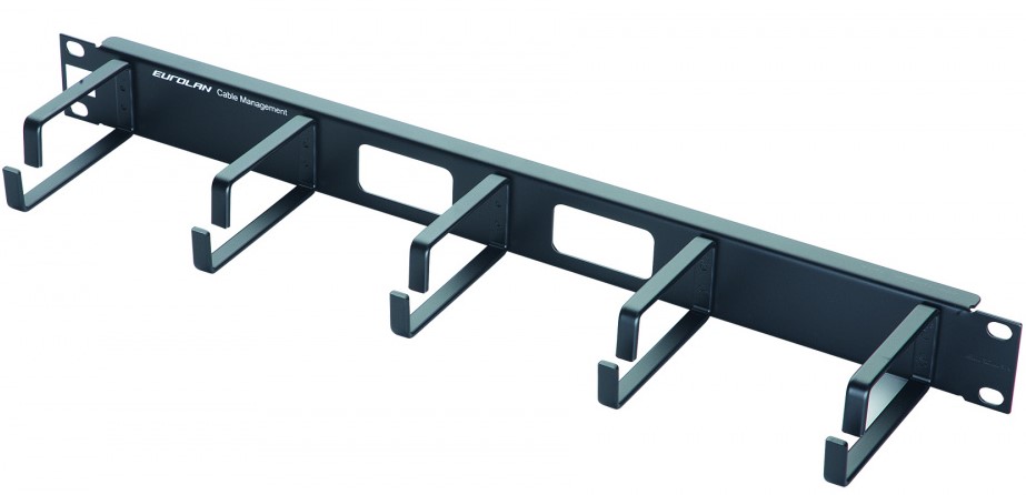Кабельный организатор Eurolan 25B-1U-02BL