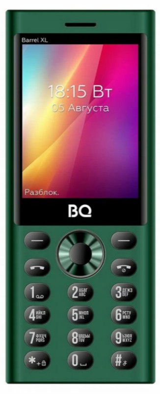 Мобильный телефон BQ 2832 Barrel XL Green+Black