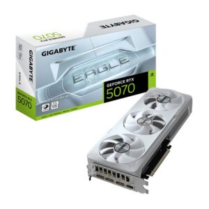 Видеокарта GIGABYTE nVidia GeForce RTX 5070, 12 ГБ GDDR7, [GV-N5070EAGLEOC ICE-12GD]