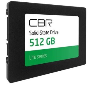 SSD накопитель 512 ГБ CBR SSD-512GB-2.5-LT22, SATA III, [SSD-512GB-2.5-LT22]
