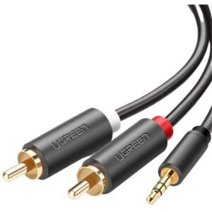 Кабель 3.5 Jack (M) - 2x RCA (M), 1м, UGREEN AV102
