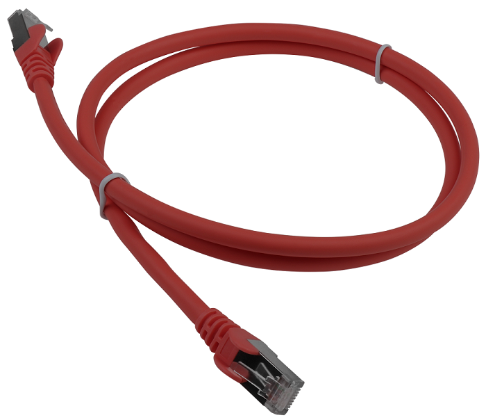 Кабель патч-корд Lanmaster LAN-PC45/S6A-1.0-RD