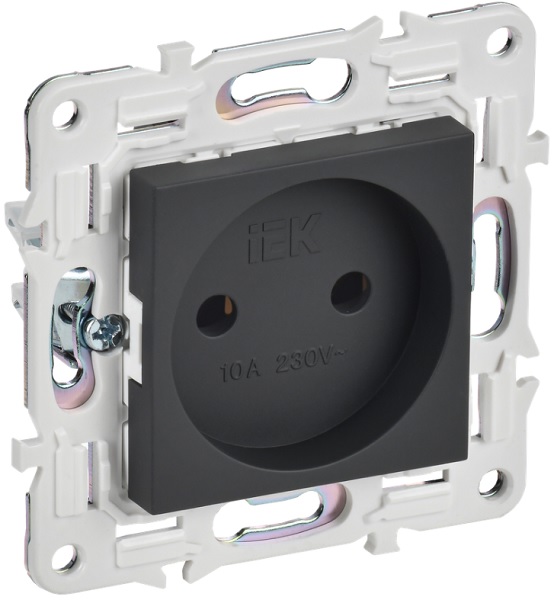 Розетка без заземления IEK SK-R10-10-K53