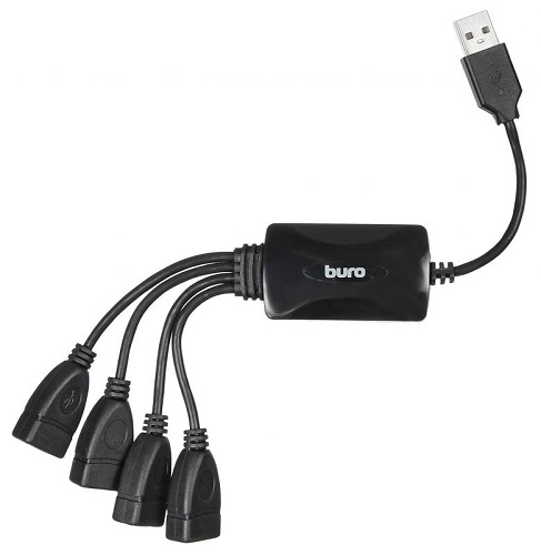 Разветвитель USB 2.0 Buro BU-HUB4-0.3-U2.0-Splitter