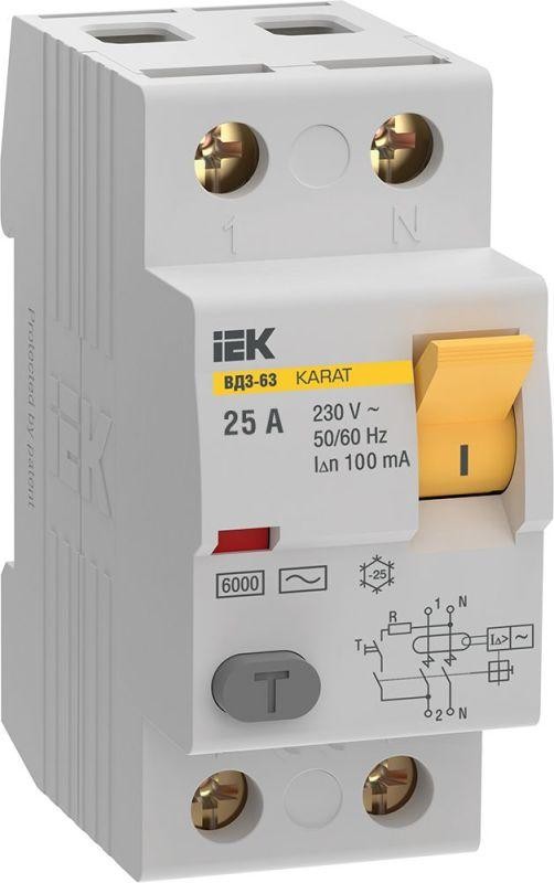 УЗО IEK MDV20-2-025-100