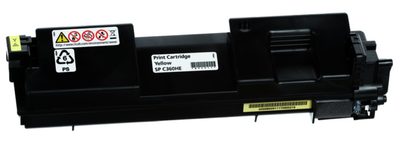 Тонер-картридж Ricoh желтый SP C360HE Желтый