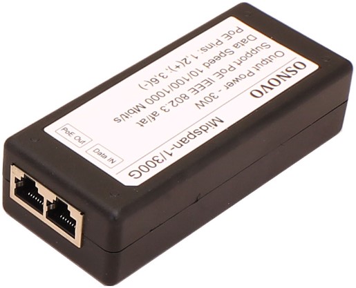 Инжектор PoE OSNOVO Midspan-1/300G