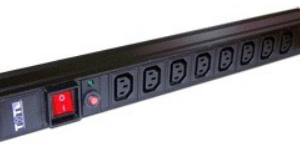 Блок розеток 19", 8 розеток TWT TWT-PDU19-10A8C3
