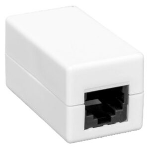 Адаптер проходной EKF TRP-INLC-2RJ45-6UTP-WH