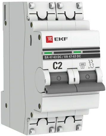 Автоматический выключатель EKF mcb4763-DC-2-02C-pro
