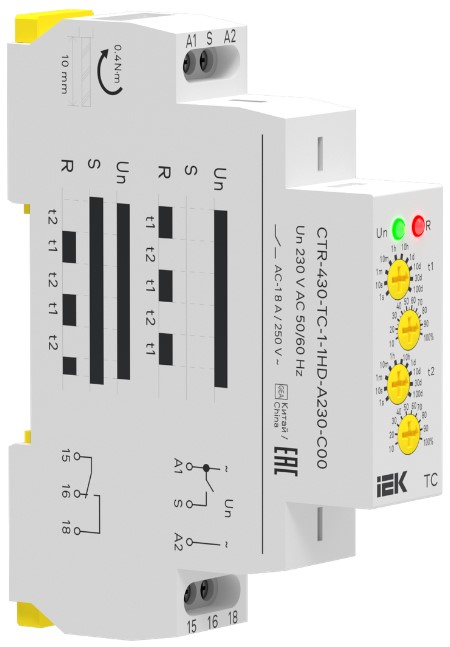 Реле циклическое IEK CTR-430-TC-1-1HD-A230-C00