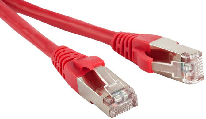 Кабель патч-корд F/UTP 5e кат. 5м Hyperline PC-LPM-STP-RJ45-RJ45-C5e-5M-LSZH-RD