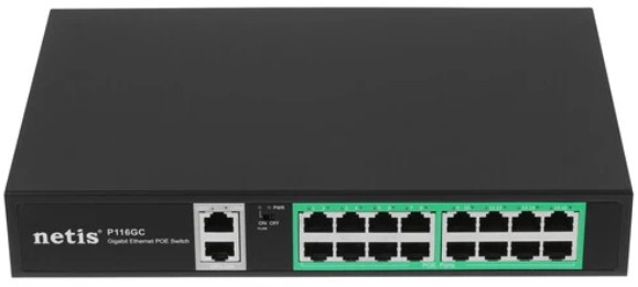 Коммутатор неуправляемый Netis P116GC